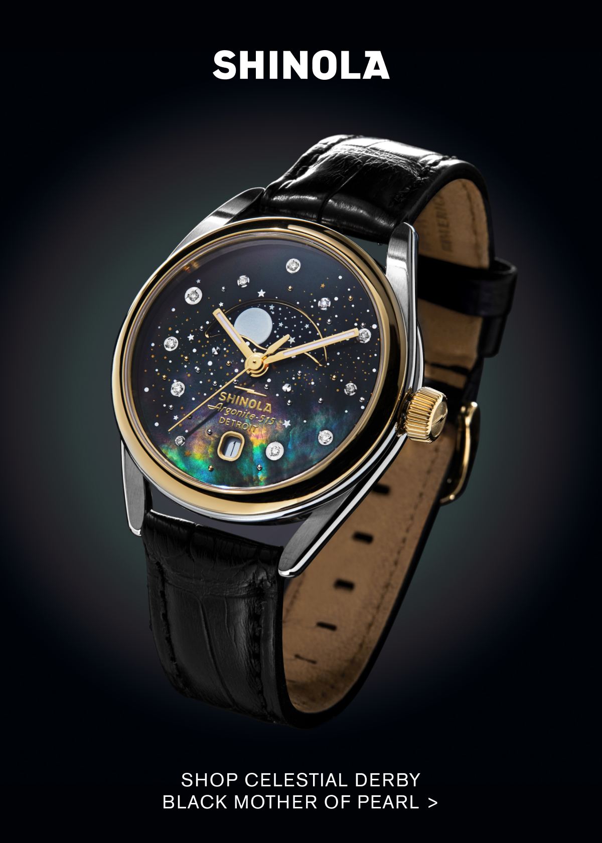 SHOP CELESTIAL DERBY
BLACK MOTHER OF PEARL > SHOP CELESTIAL DERBY
BLACK MOTHER OF PEARL >