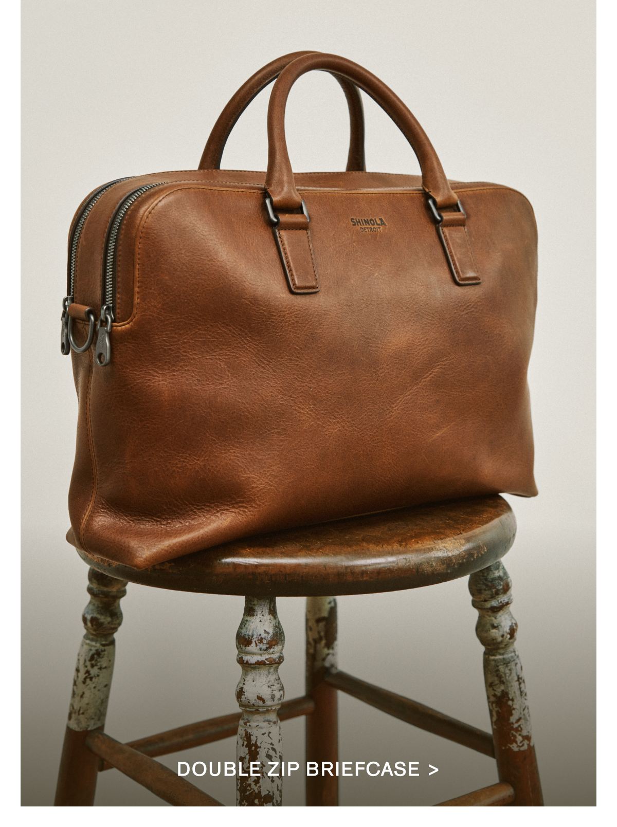 Double Zip Briefcase >