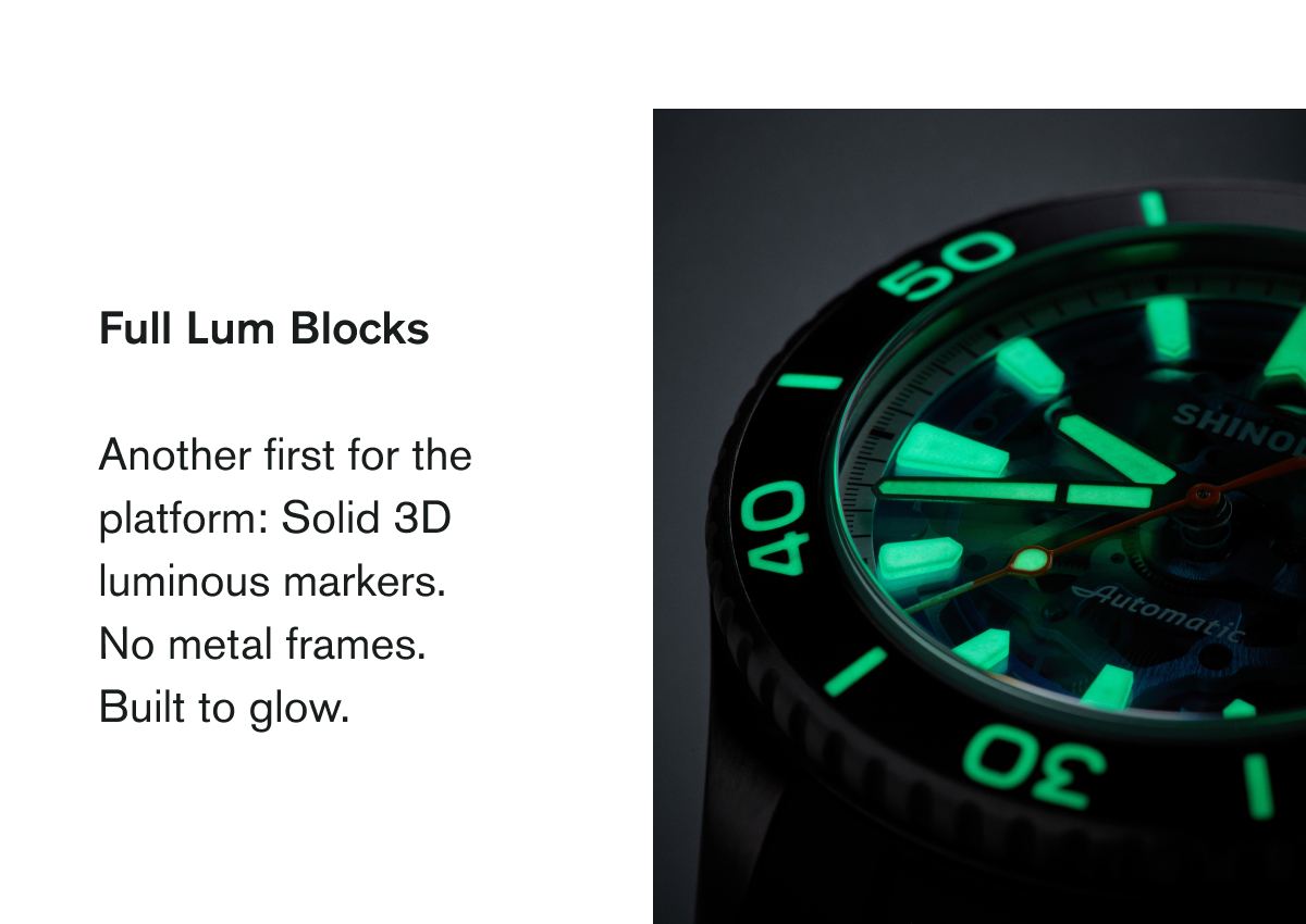  Full Lum Blocks | Another first for the platform: Solid 3D luminous markers. No metal frames. Built to glow.