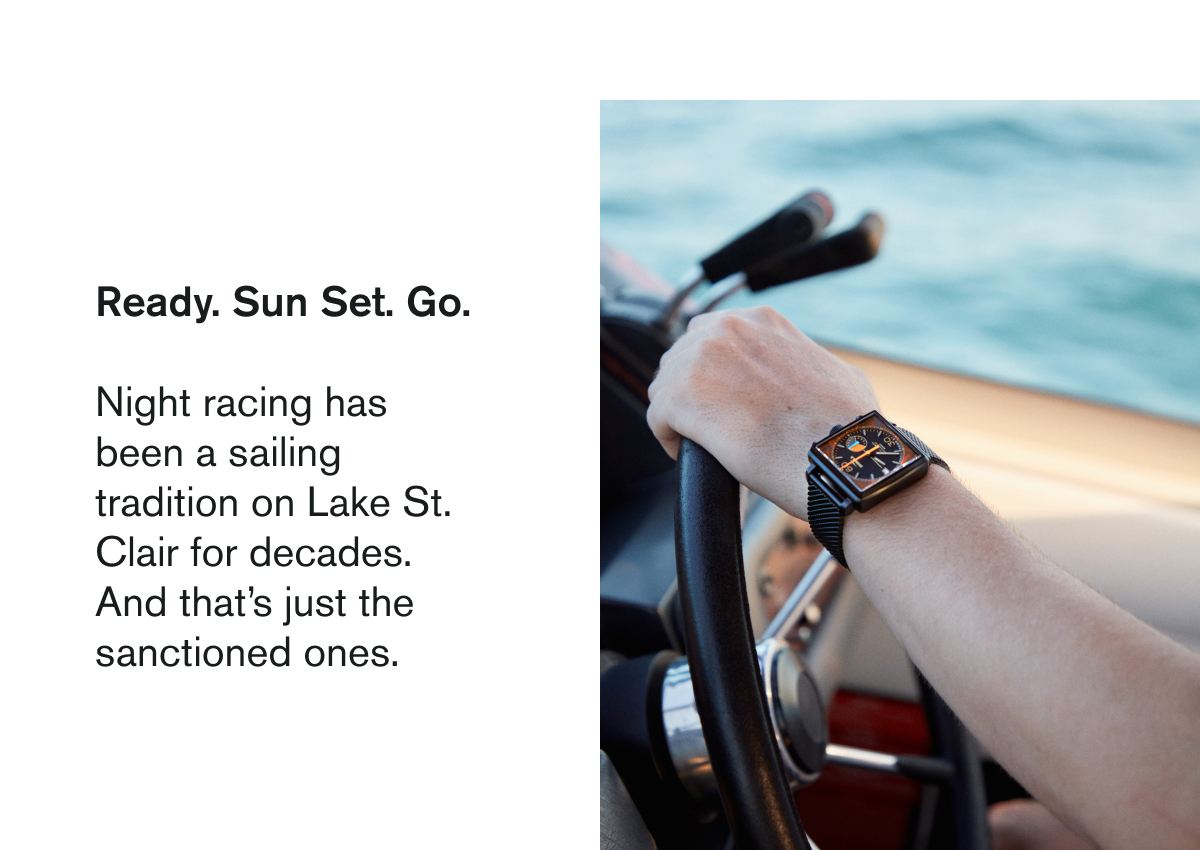 Ready. Sun Set. Go. | Night racing has been a sailing tradition on Lake St. Clair for decades. And that’s just the sanctioned ones.