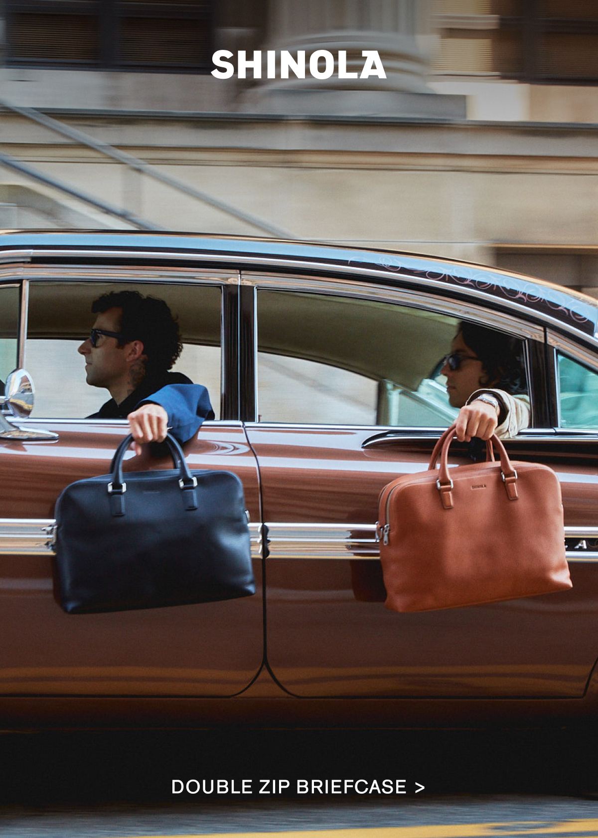 DOUBLE ZIP BRIEFCASE >