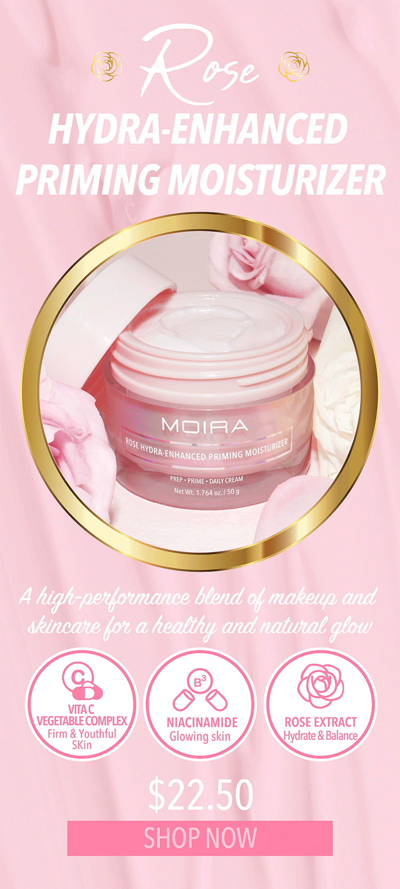 Moisturizer + Primer in one!💧💫 Moira Beauty