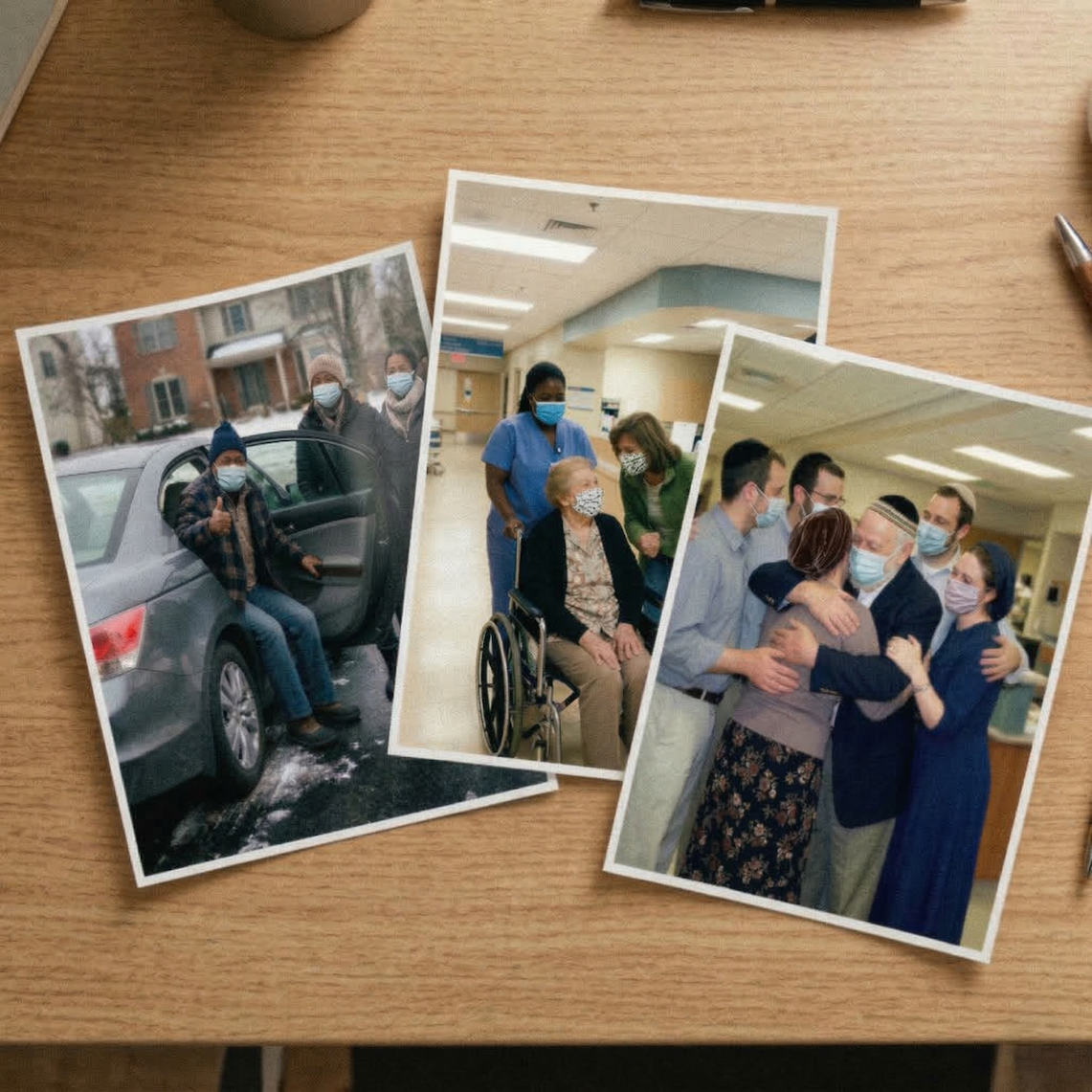 Photos of patients recovering during the pandemic