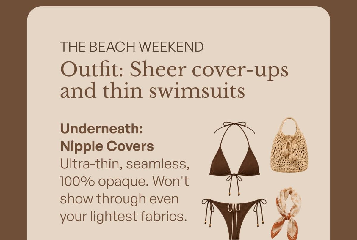 THE BEACH WEEKEND Outfit: Sheer cover-ups and thin swimsuits
