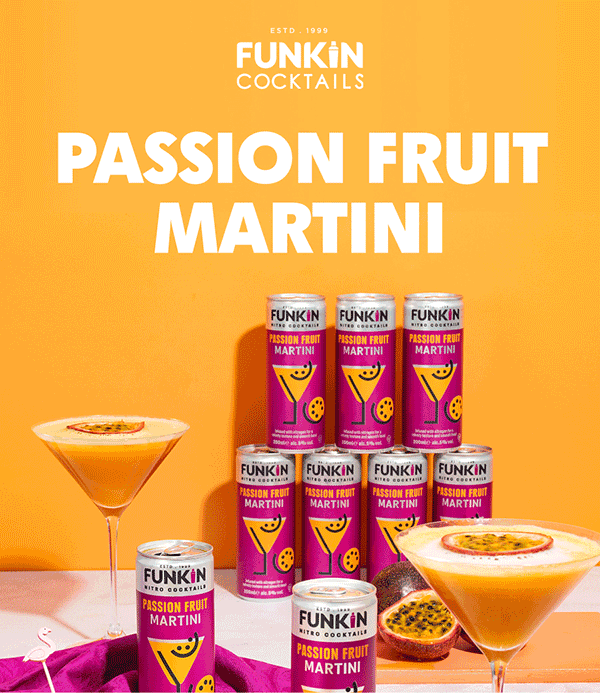Passion Fruit Martini the nation's favourite Funkin Cocktails