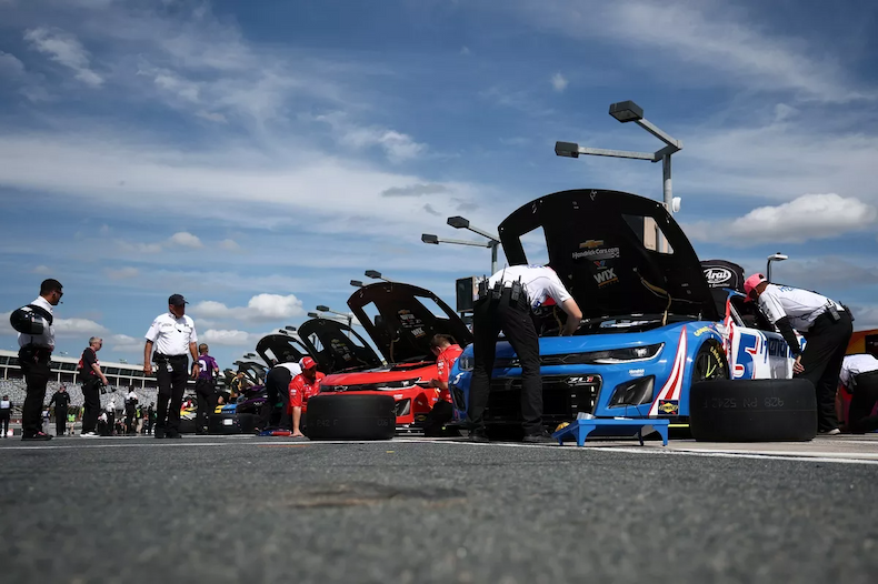 NASCAR pit road
