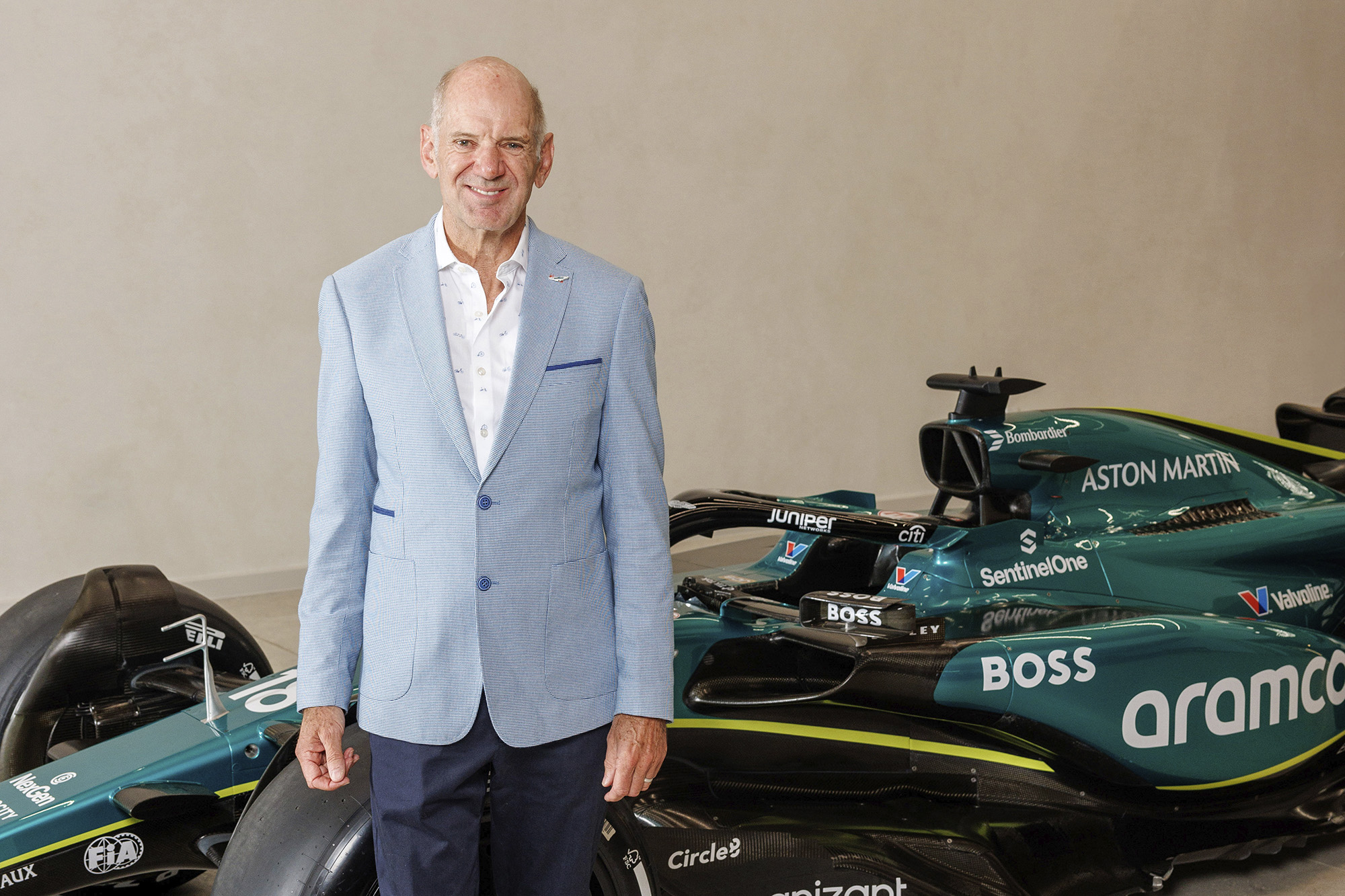 Adrian Newey, Aston Martin F1, during the Aston Martin presentation, Sept 2024