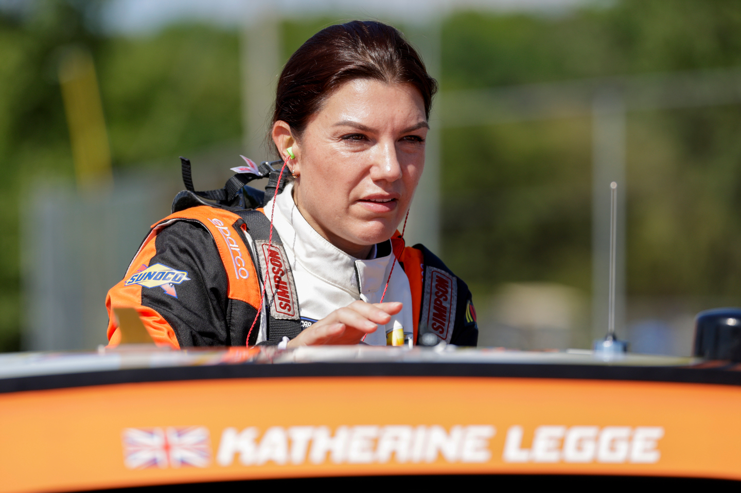 Katherine Legge, SS-Green Light Racing Camaro at the Nascar Xfinity Race in 2023 at Road America