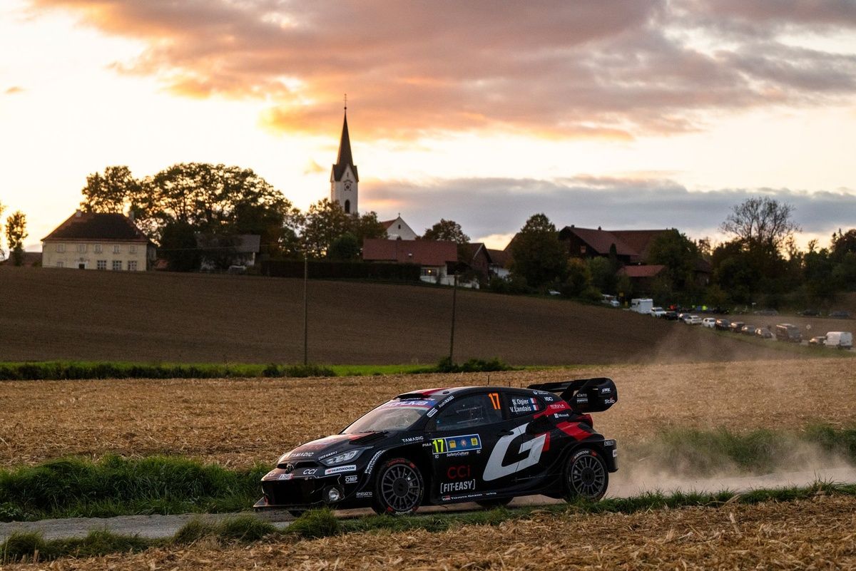 WRC Central Europe rally car