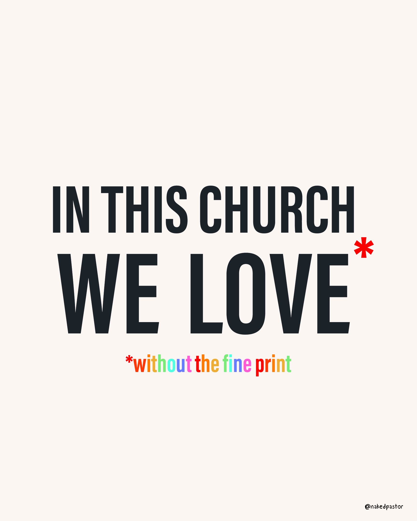 in this church we love