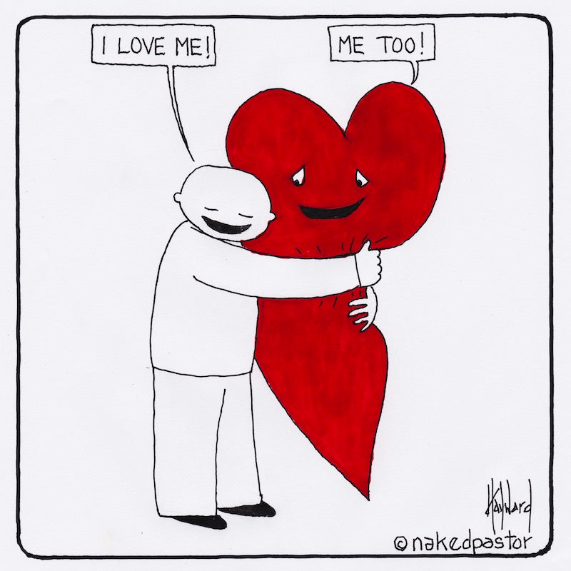 I Love Me Digital Cartoon