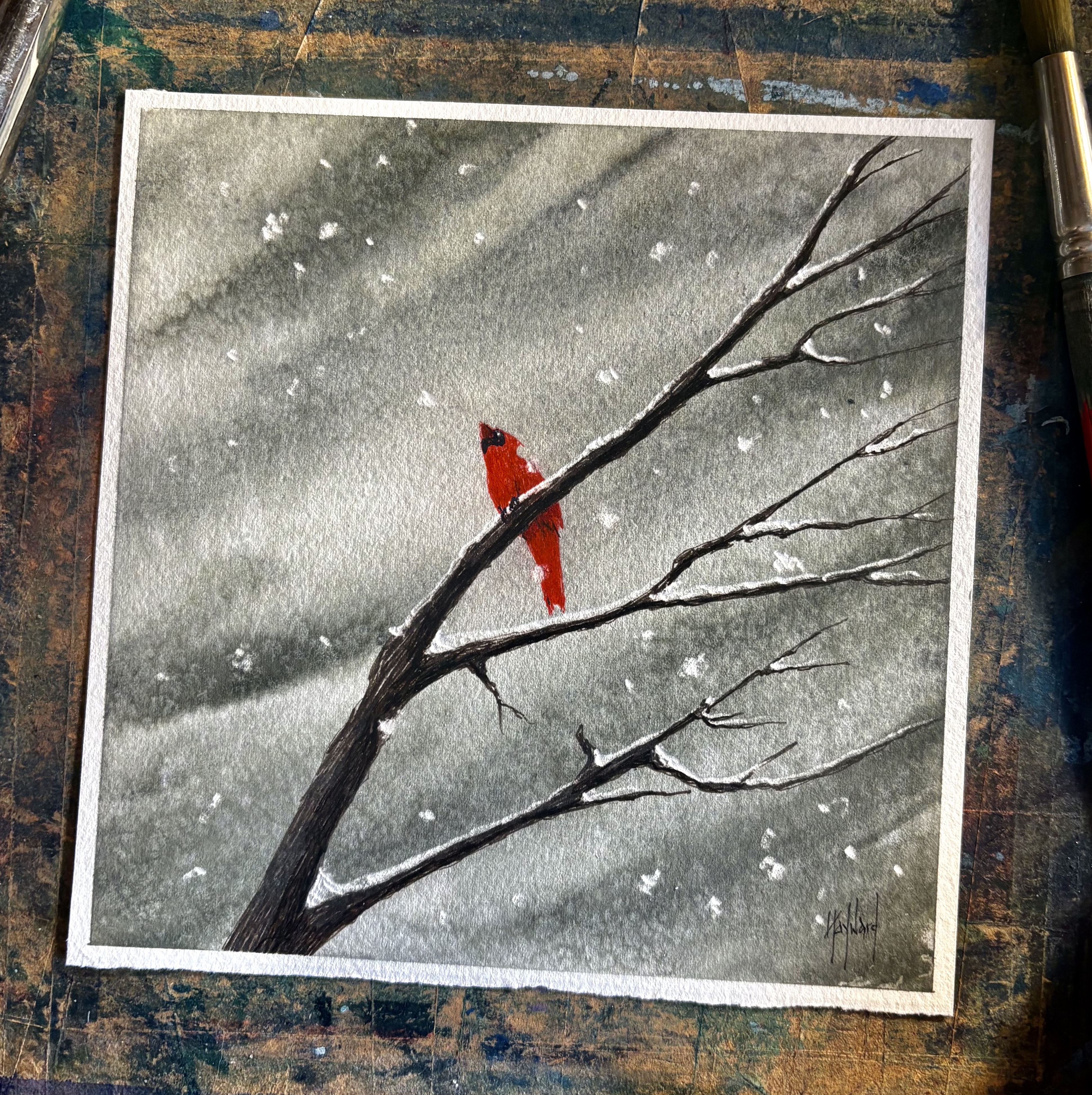 Cardinal Painting