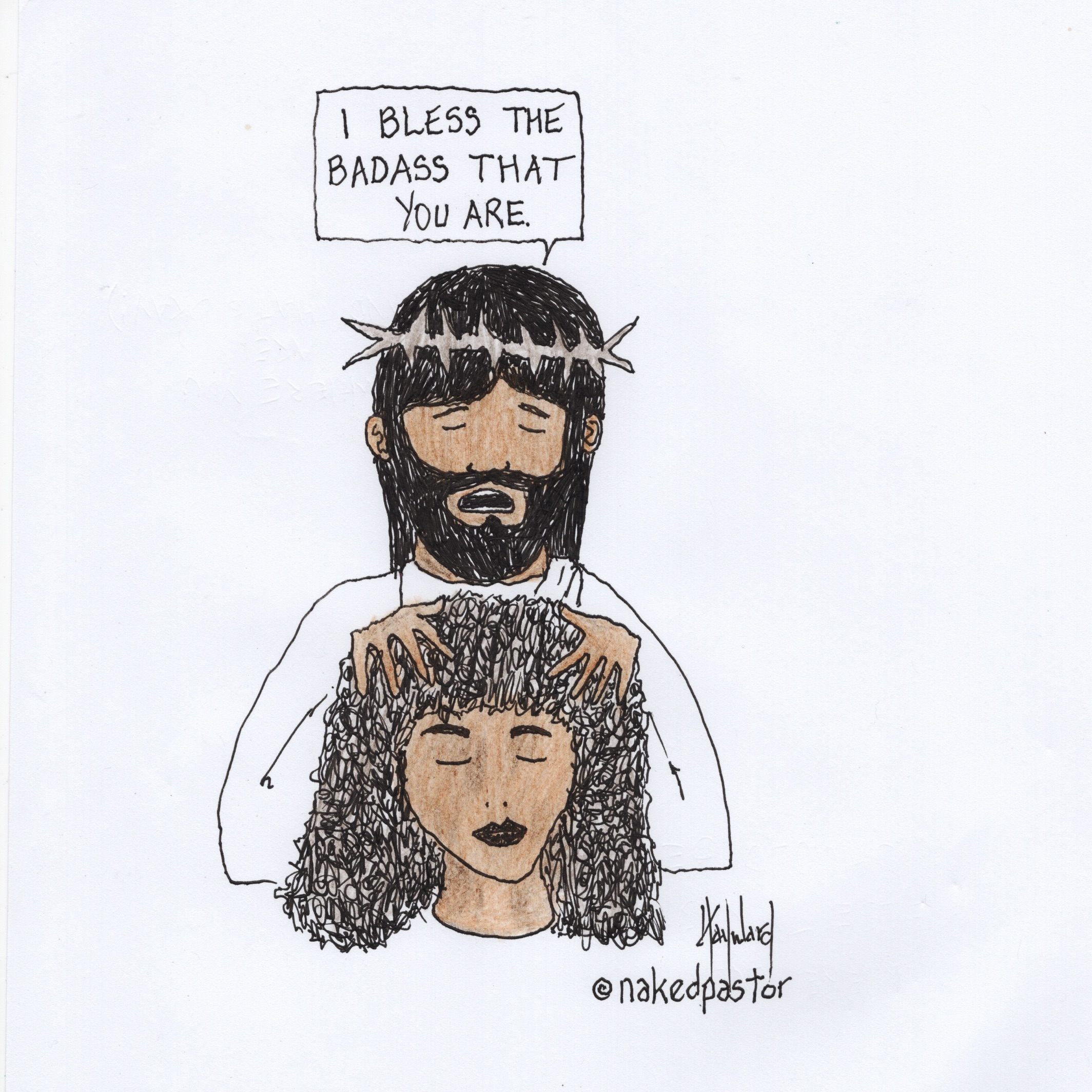 Bless the badass original drawing