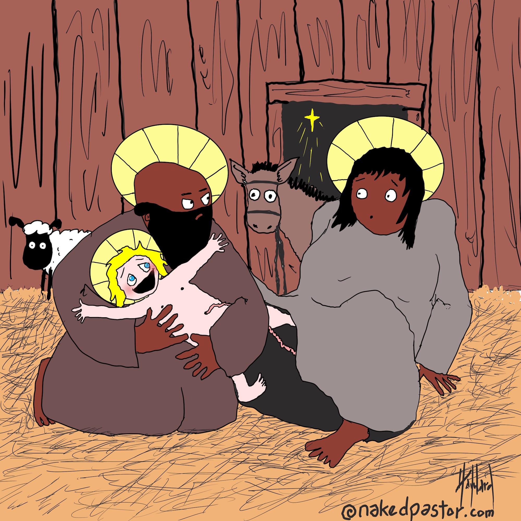 white baby jesus