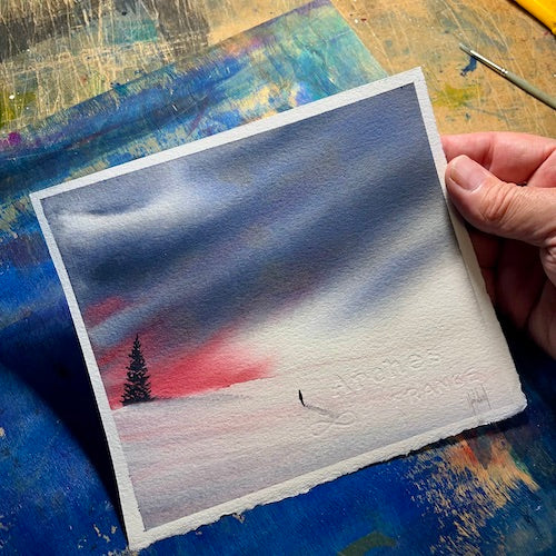 When I Finally See Myself Original Watercolor Painting