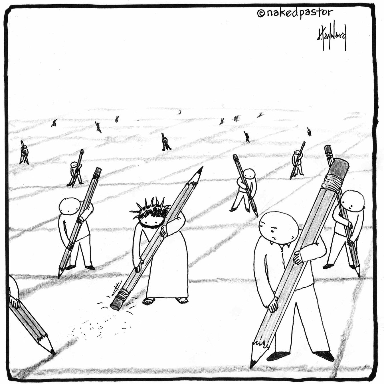 Jesus Eraser Print