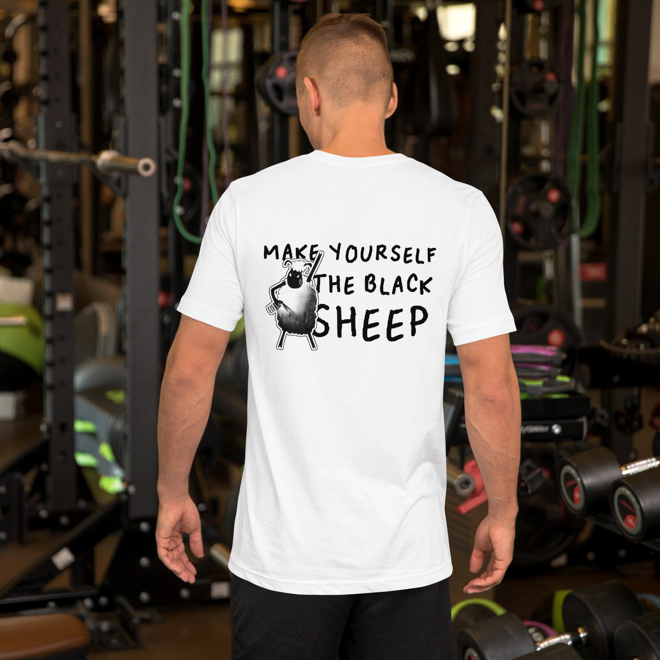 Make Yourself the Black Sheep Front and Back Shirt