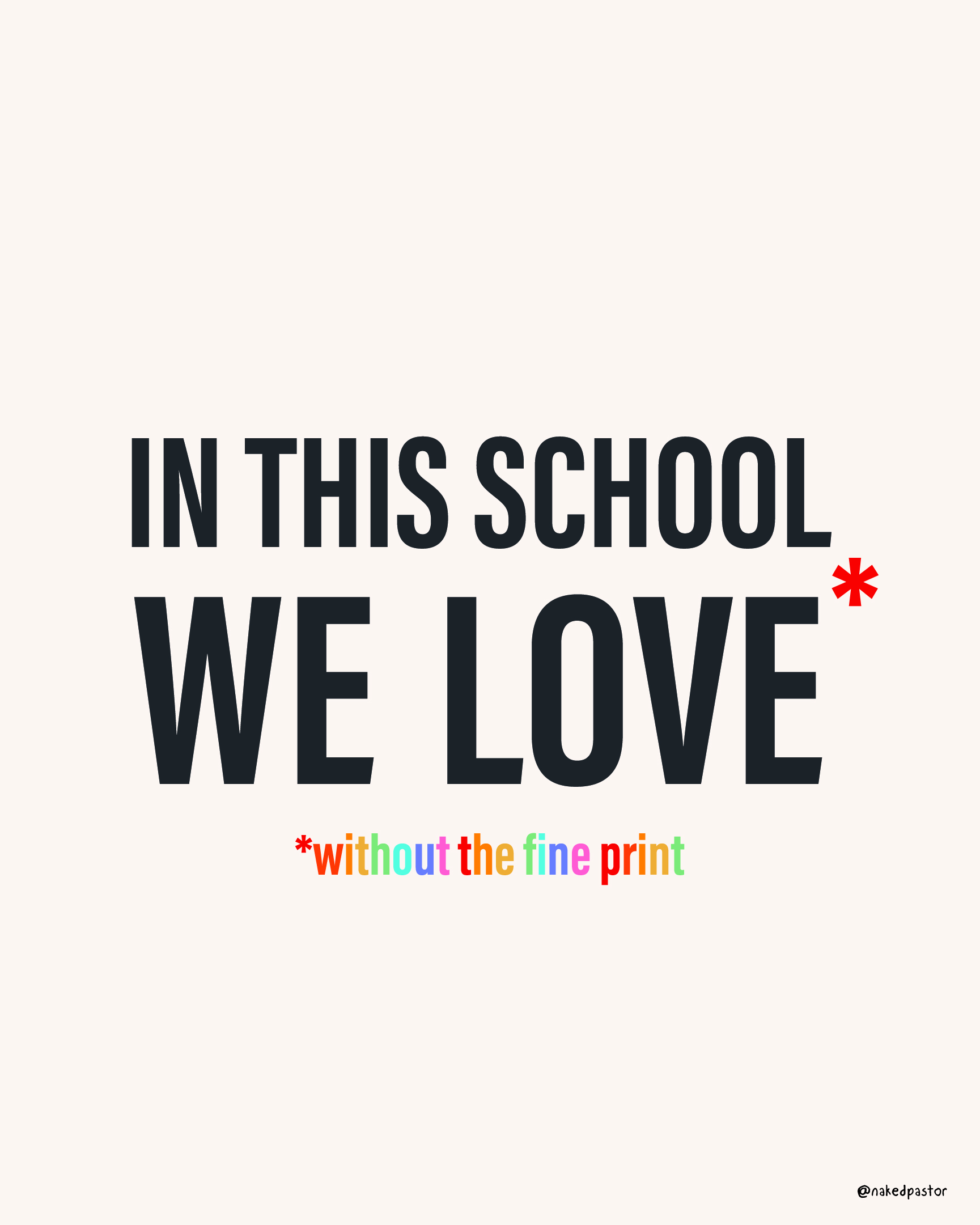in this school we love