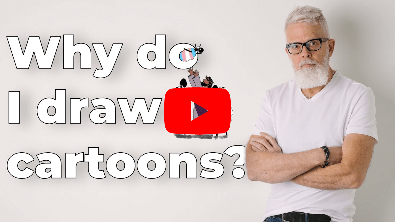Why does NakedPastor draw cartoons?