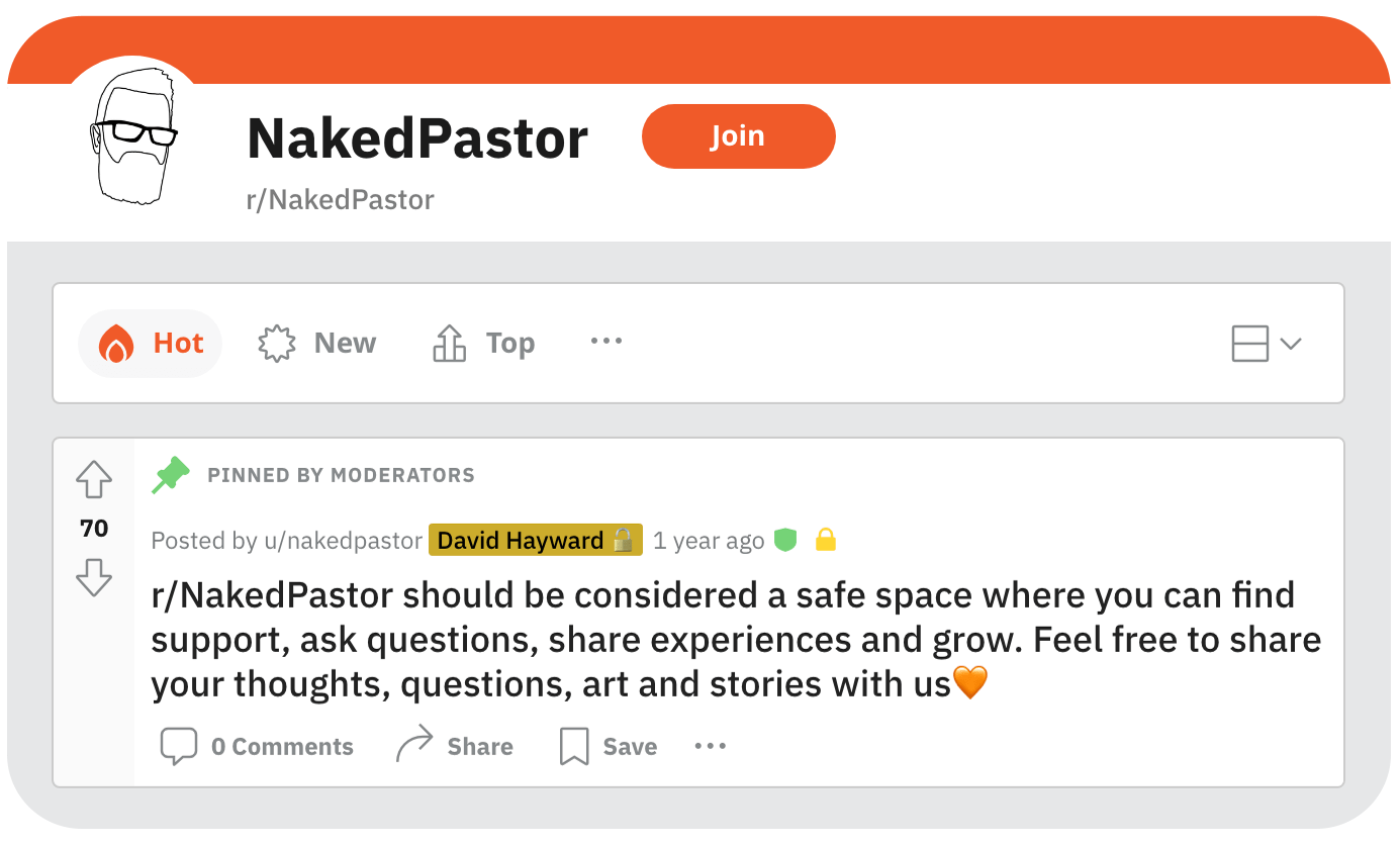 NakedPastor Reddit Page