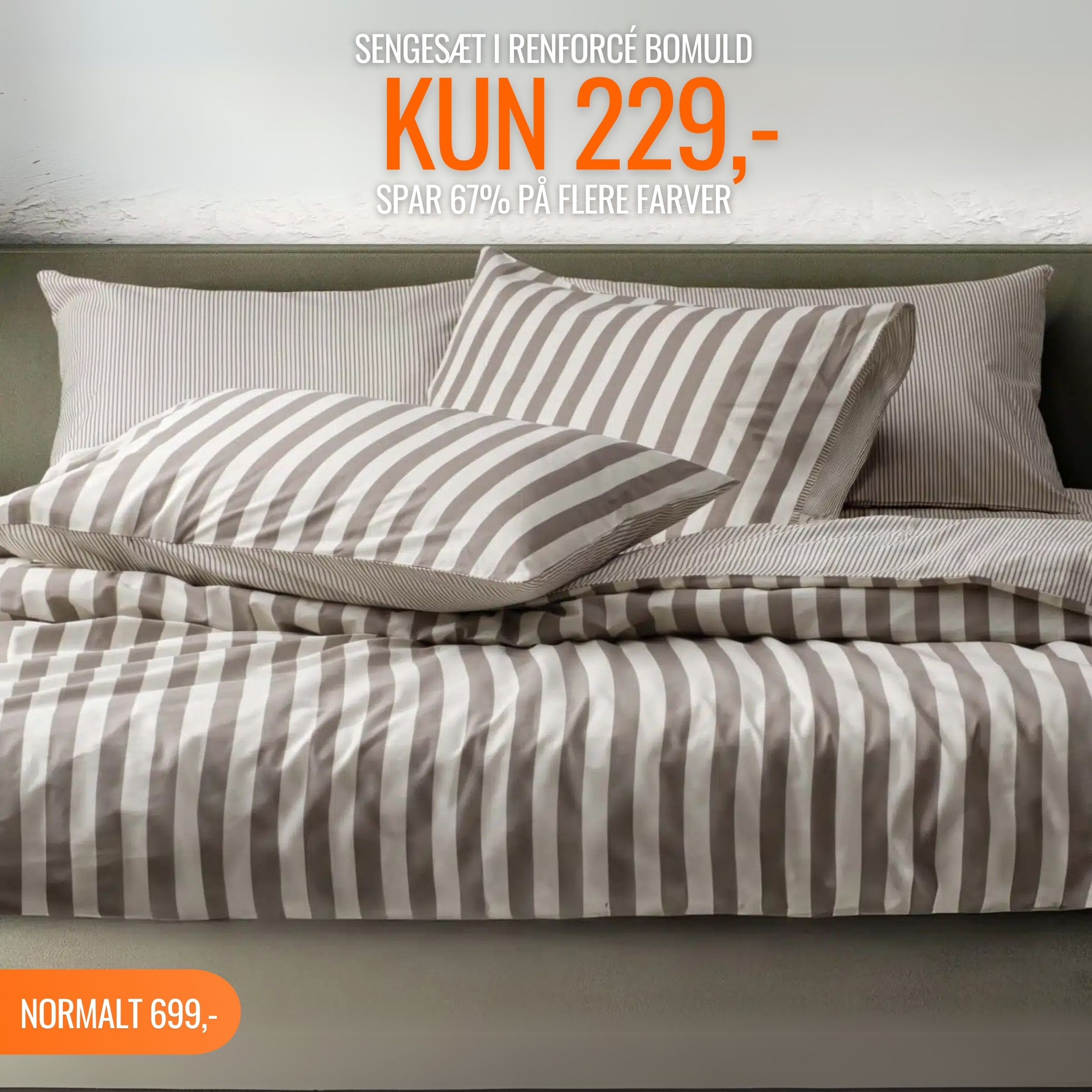 Dune Stripe Renforcé bomuld