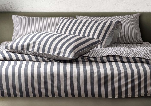 Midnight Stripe Renforcé bomuld