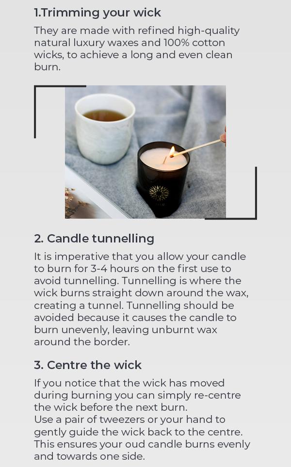 Do you know how to take care of your candles? Nuhr Home
