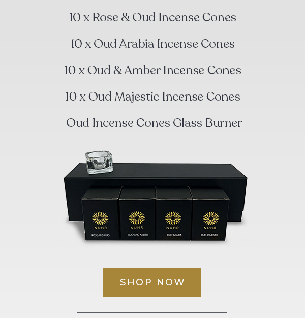 Choose your favourite oud incense cones Nuhr Home