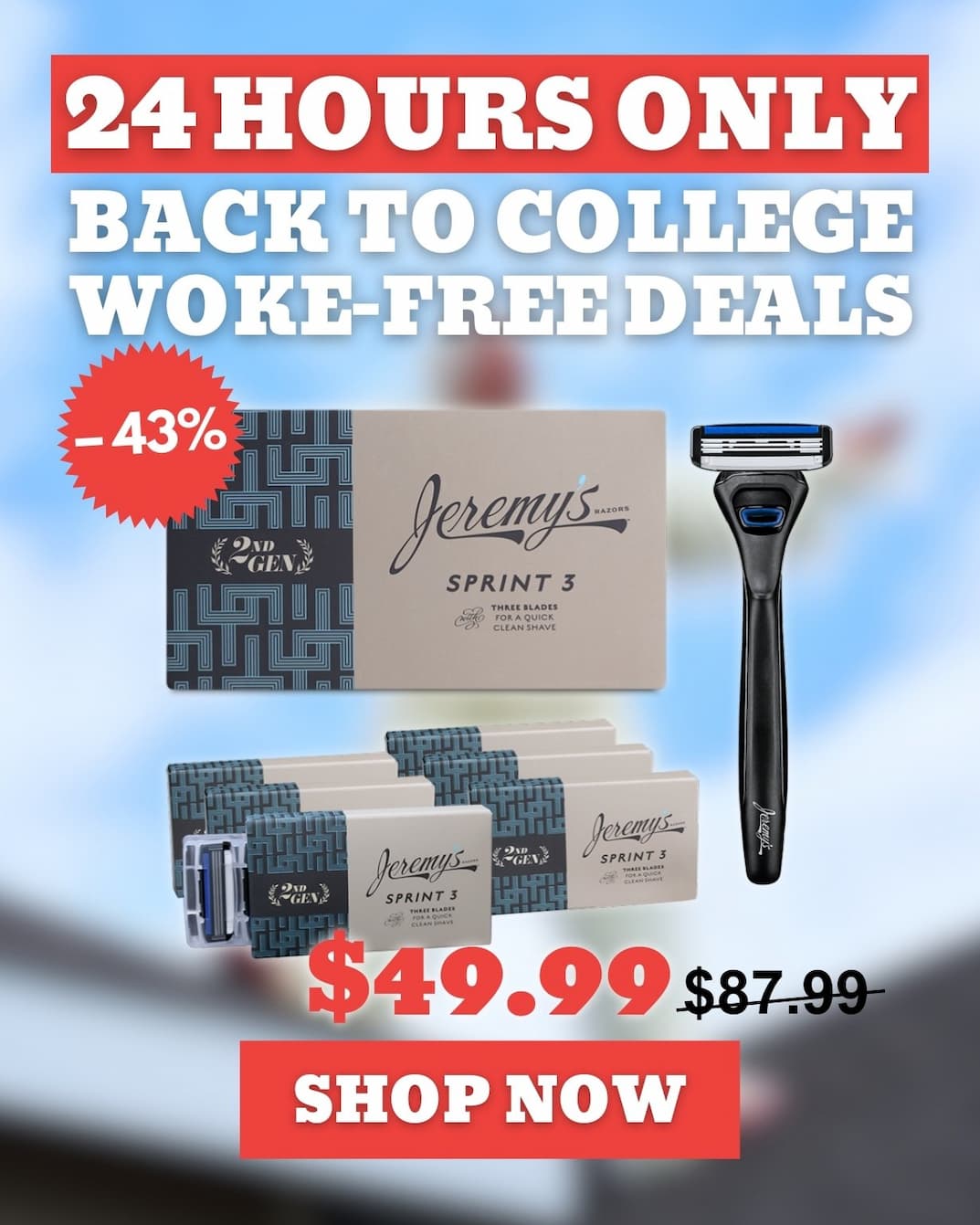 24 HOURS Back To College Special. Sprint 3 1-Year Bundle for just $49.99. Shop Now.