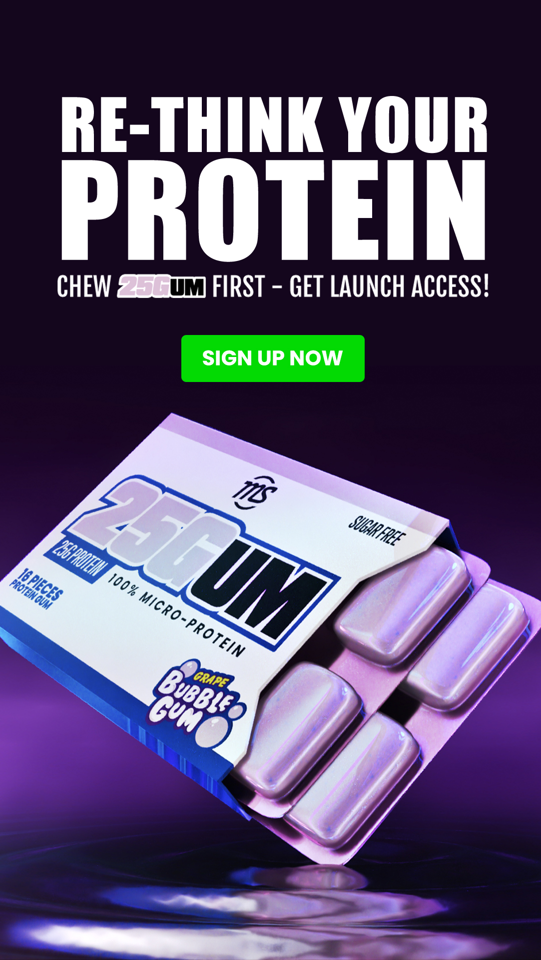 The First 25G MicroProtein Gum! [Chew Now] MAN Sports