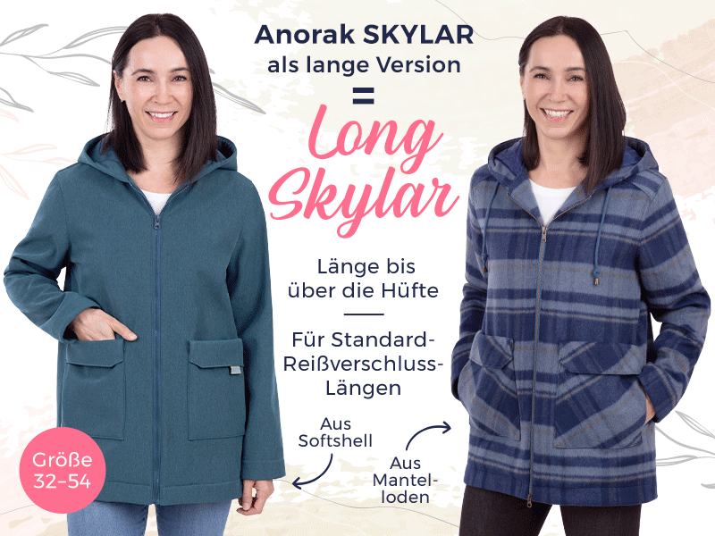 Schnittmuster Jacke Long Skylar