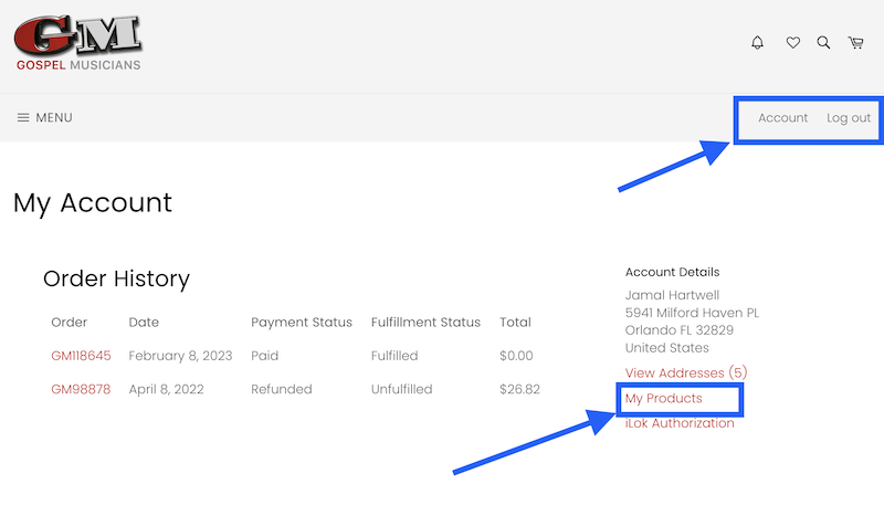 Software download instructions screenshot