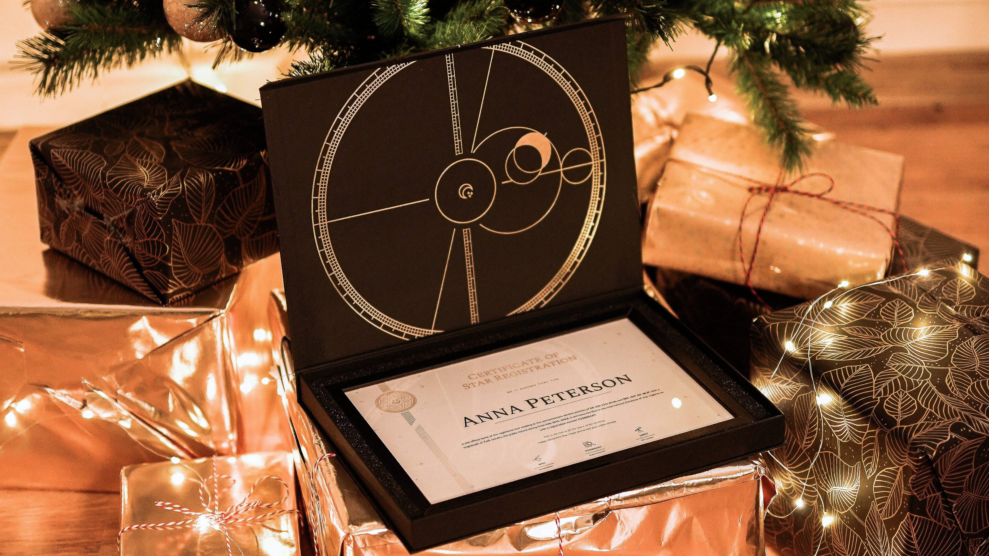 gift box under the christmas tree