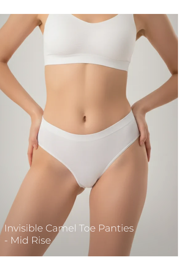 Invisible Camel Toe Panties - Mid Rise