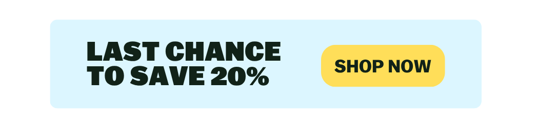 Last chance to save 20%.
