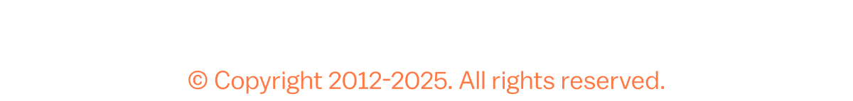 Copyright notice for 2012-2025, all rights reserved.