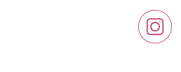 Instagram logo in pink circle.