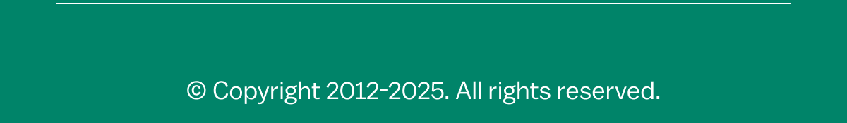 Copyright notice for 2012-2025, all rights reserved.