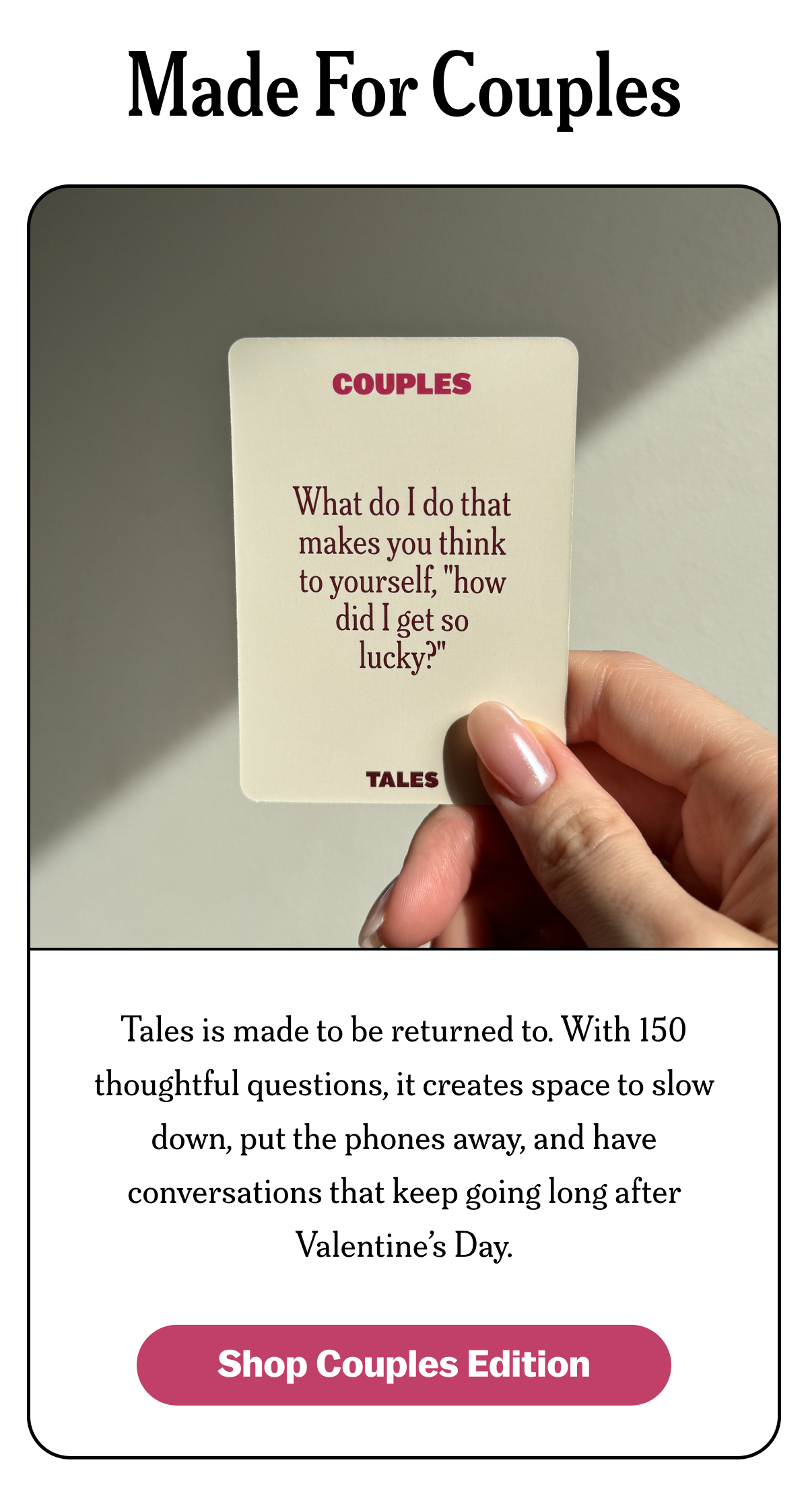 What do I do that makes you think to yourself, 