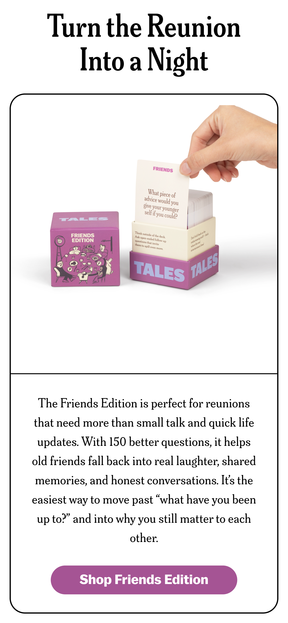 Turn the Reunion Into a Night