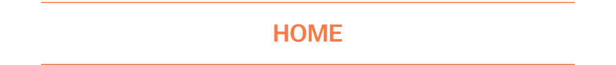 Text reads 'HOME' in orange on a white background.