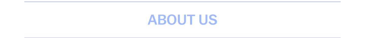 Text reads: ABOUT US