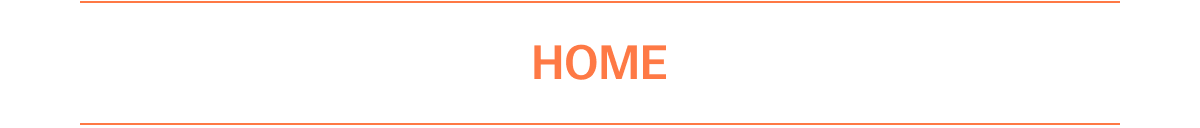 Text: HOME in orange on a white background.