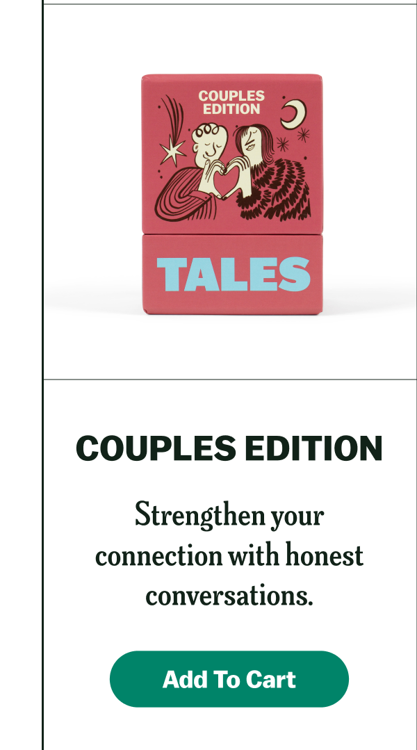Couples Edition game box with text about strengthening connections.