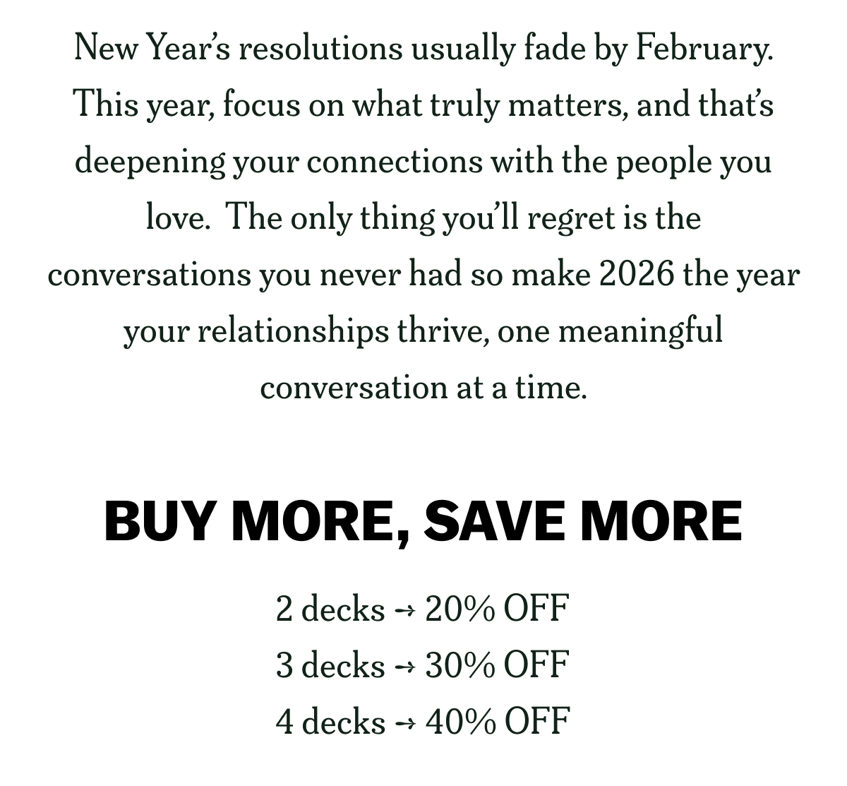 New Year’s resolutions usually fade by February. This year, focus on what truly matters.