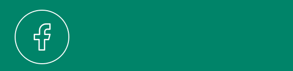 Facebook logo on a green background.