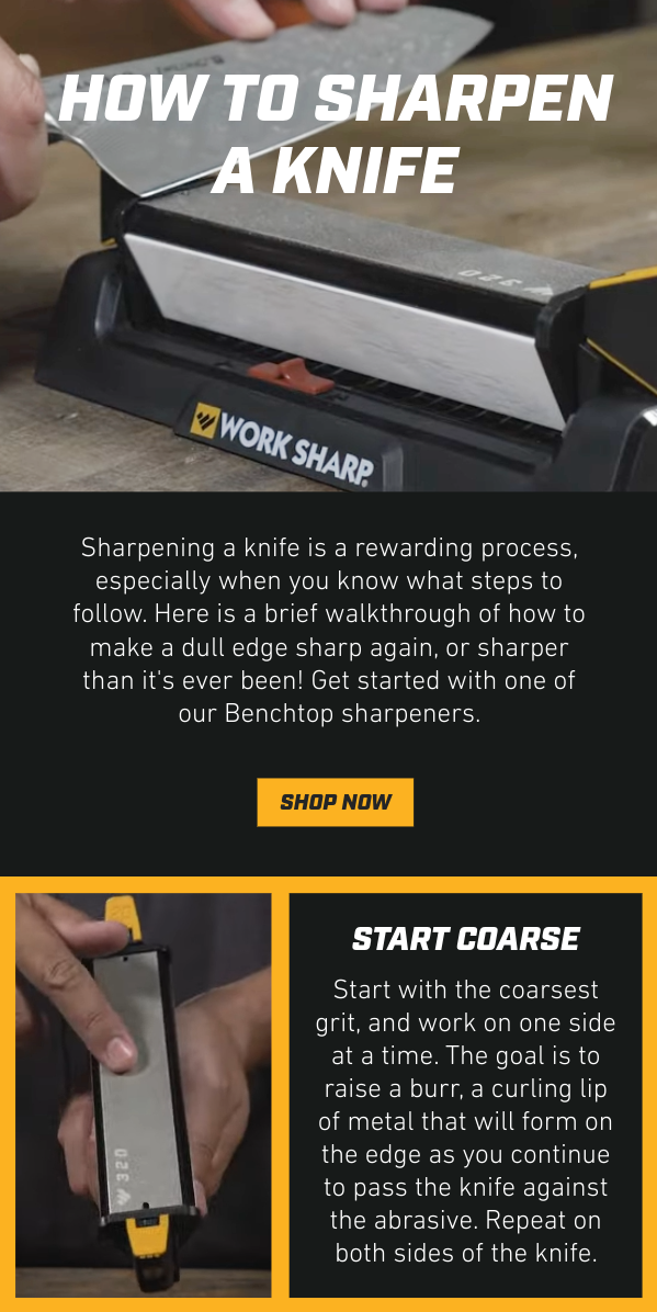 SHARPENING A KNIFE 101 🔪 Work Sharp Tools