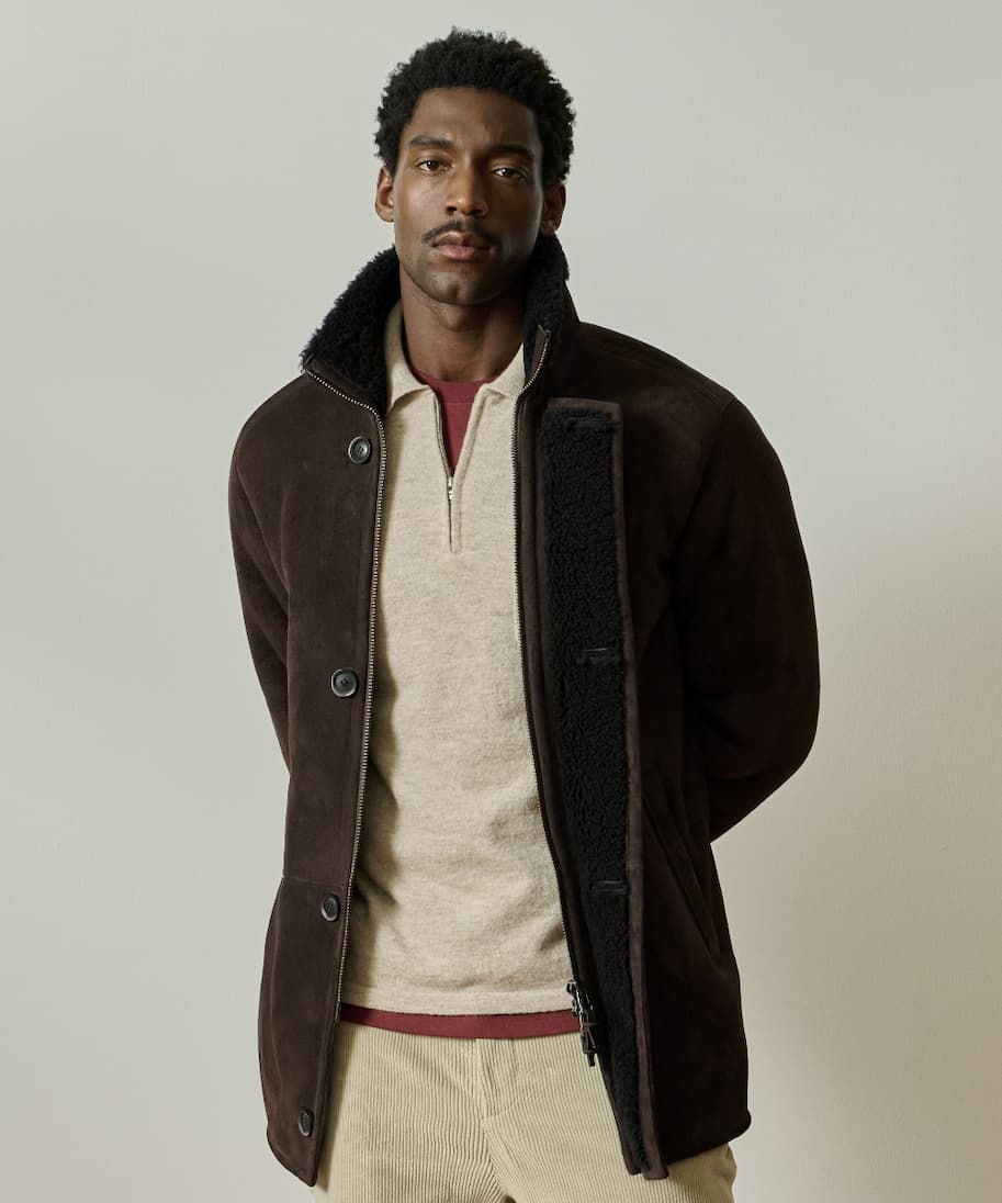 Killala Biscotto Alpaca Wool Blend Quarter Zip Shirt