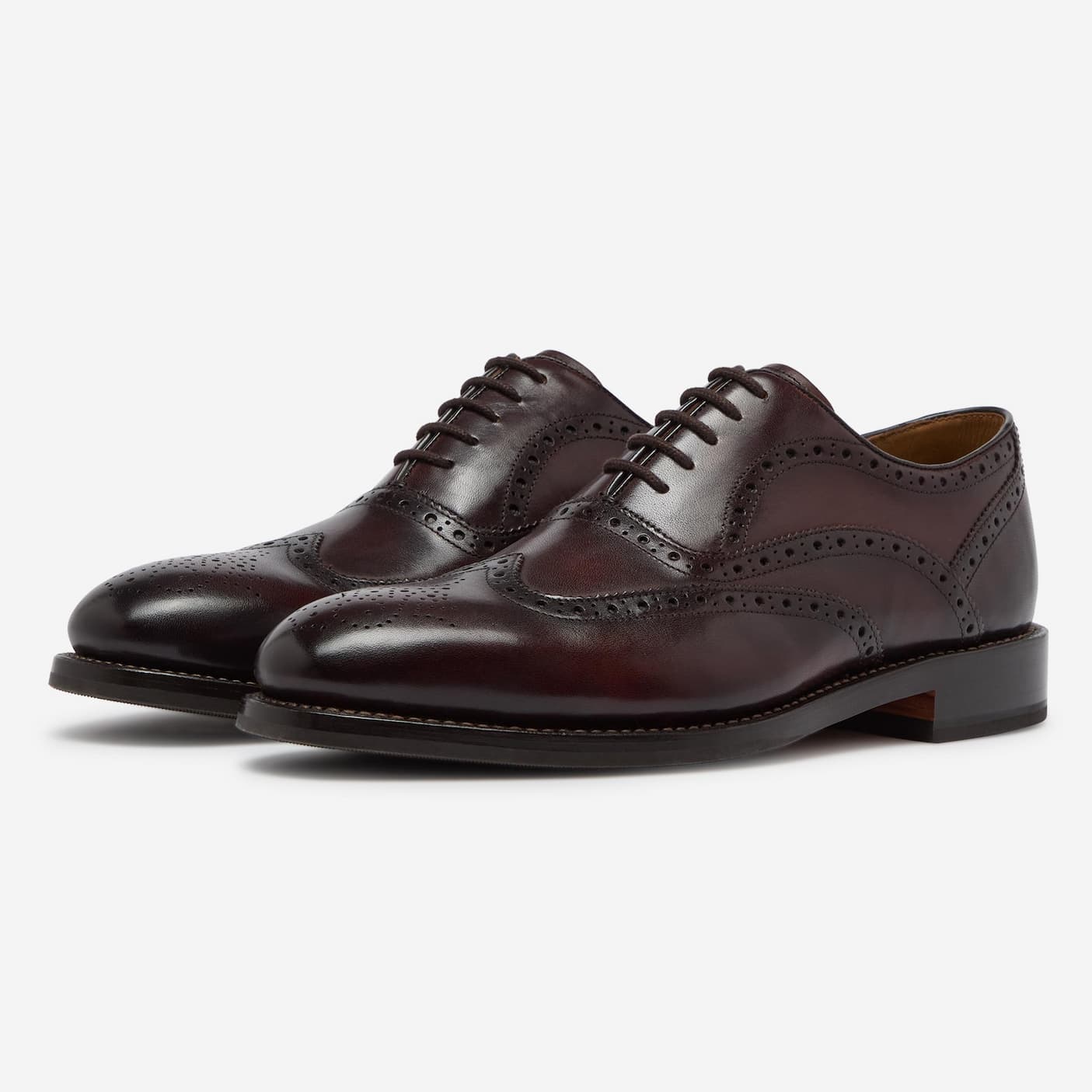 Hunstanton Dark Brown Hand Antiqued Calf Leather Oxford Shoes