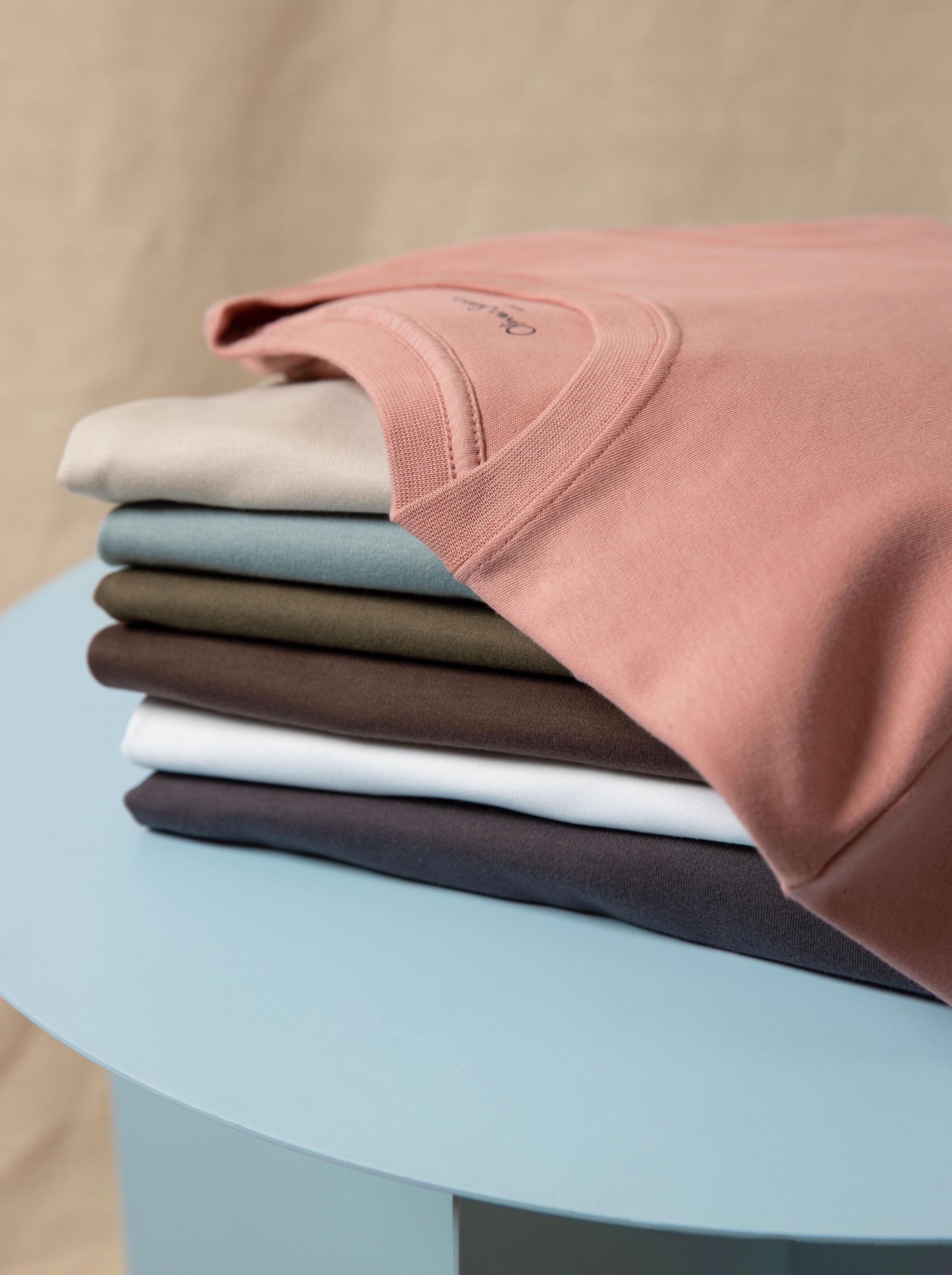 cotton jersey t-shirts and merino wool polos